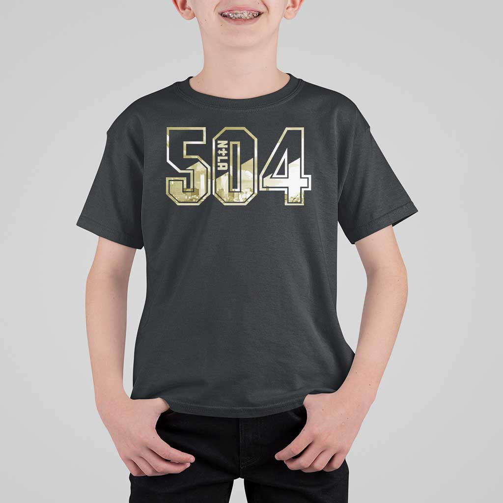 504 NOLA New Orleans Louisiana T Shirt For Kid