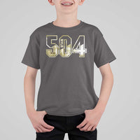 504 NOLA New Orleans Louisiana T Shirt For Kid