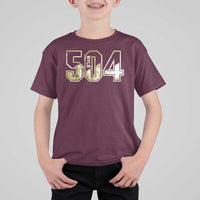 504 NOLA New Orleans Louisiana T Shirt For Kid