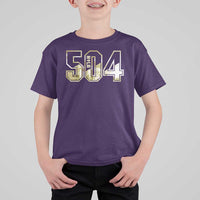 504 NOLA New Orleans Louisiana T Shirt For Kid