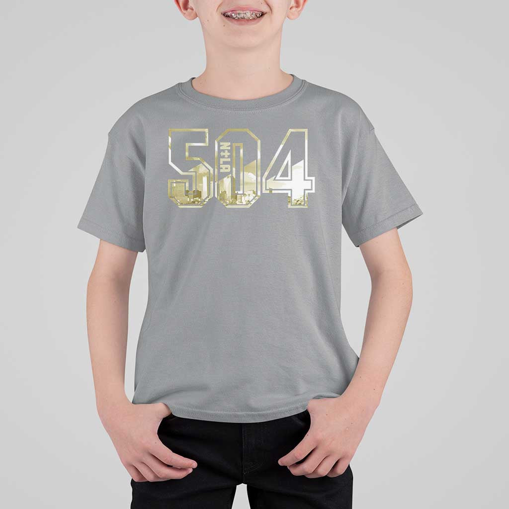 504 NOLA New Orleans Louisiana T Shirt For Kid