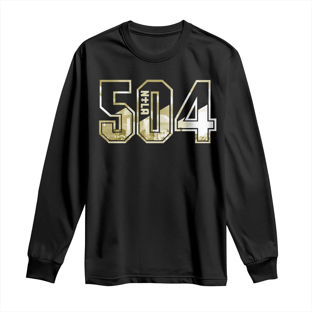 504 NOLA New Orleans Louisiana Long Sleeve Shirt