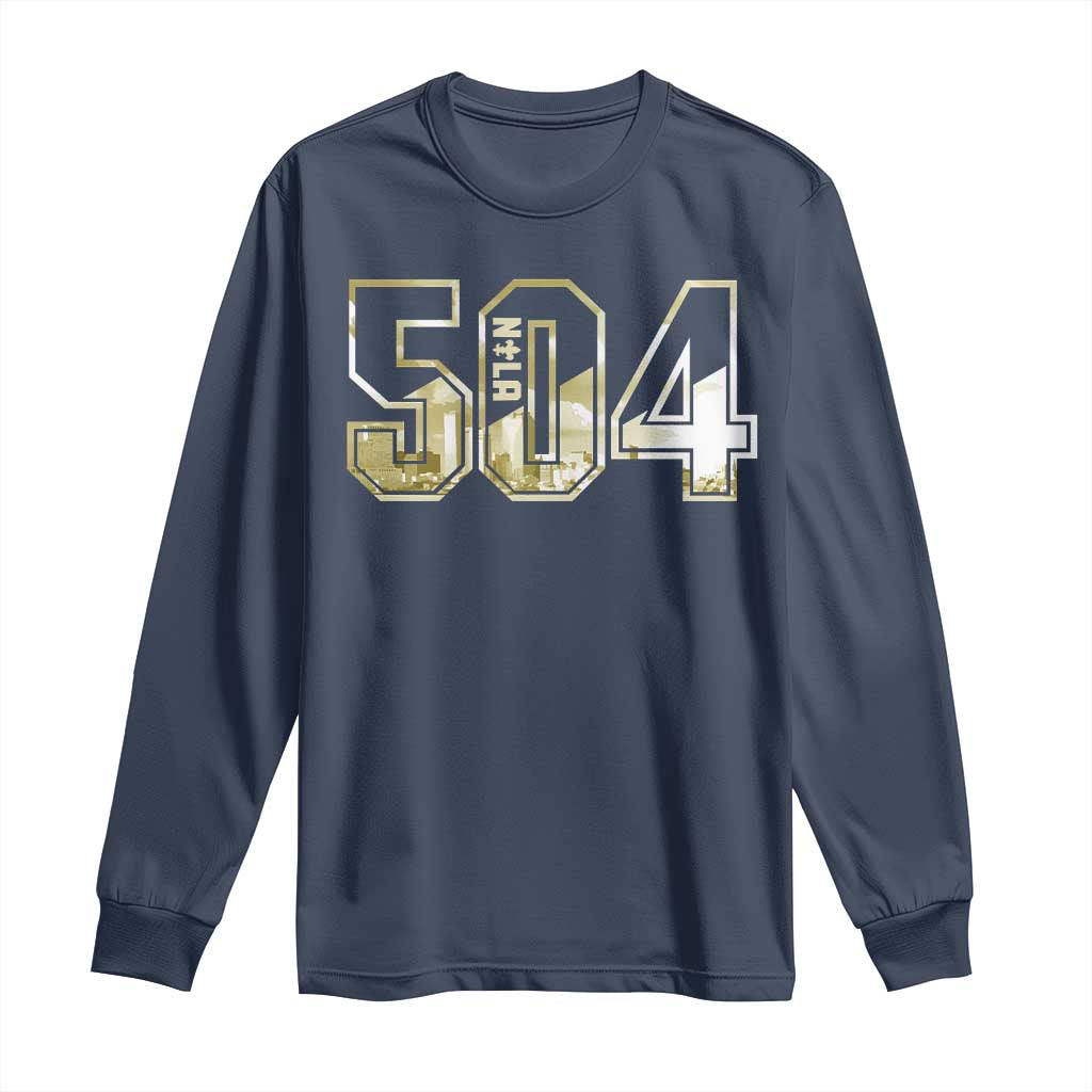 504 NOLA New Orleans Louisiana Long Sleeve Shirt