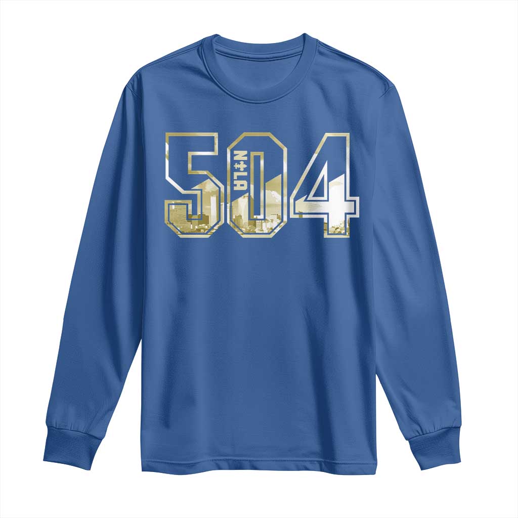 504 NOLA New Orleans Louisiana Long Sleeve Shirt
