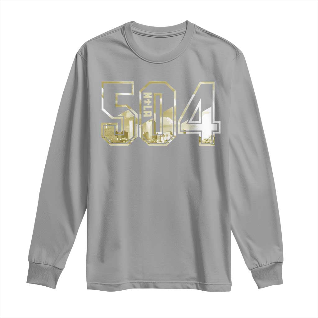 504 NOLA New Orleans Louisiana Long Sleeve Shirt