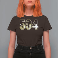 504 NOLA New Orleans Louisiana T Shirt For Women