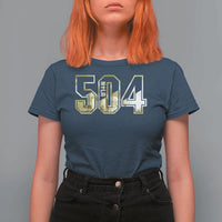 504 NOLA New Orleans Louisiana T Shirt For Women