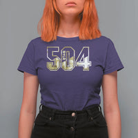 504 NOLA New Orleans Louisiana T Shirt For Women