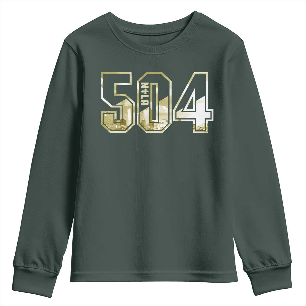 504 NOLA New Orleans Louisiana Youth Sweatshirt