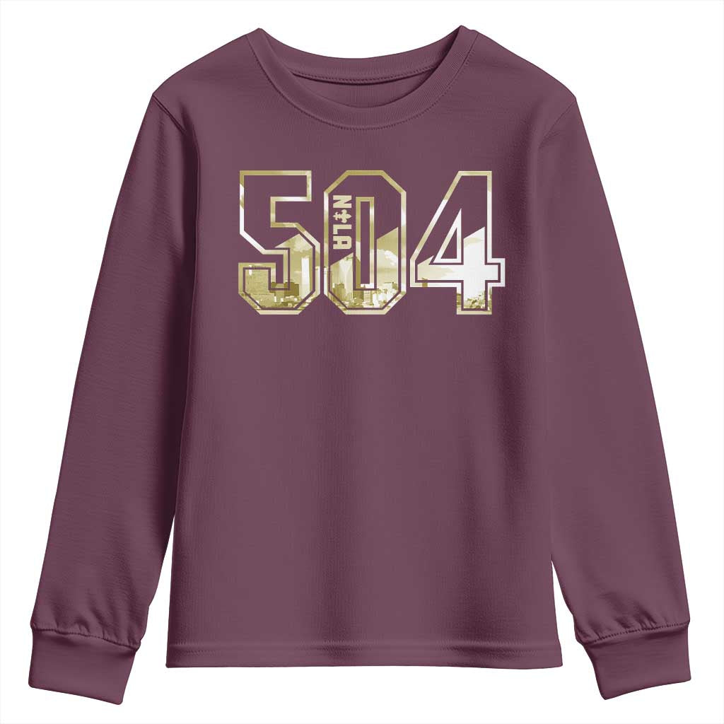 504 NOLA New Orleans Louisiana Youth Sweatshirt