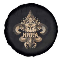 NOLA New Orleans Louisiana Spare Tire Cover Mardi Gras Mask Fleur De Lis