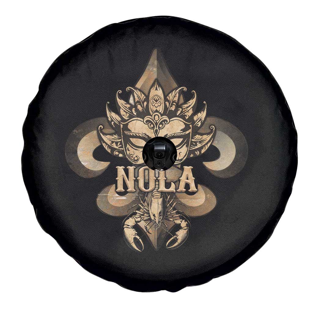 NOLA New Orleans Louisiana Spare Tire Cover Mardi Gras Mask Fleur De Lis