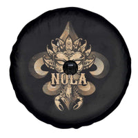 NOLA New Orleans Louisiana Spare Tire Cover Mardi Gras Mask Fleur De Lis