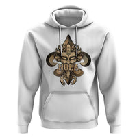NOLA New Orleans Louisiana Hoodie Mardi Gras Mask Fleur De Lis