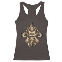 NOLA New Orleans Louisiana Racerback Tank Top Mardi Gras Mask Fleur De Lis