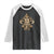 NOLA New Orleans Louisiana Raglan Shirt Mardi Gras Mask Fleur De Lis