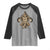 NOLA New Orleans Louisiana Raglan Shirt Mardi Gras Mask Fleur De Lis