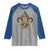 NOLA New Orleans Louisiana Raglan Shirt Mardi Gras Mask Fleur De Lis