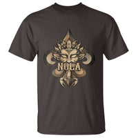 NOLA New Orleans Louisiana T Shirt Mardi Gras Mask Fleur De Lis
