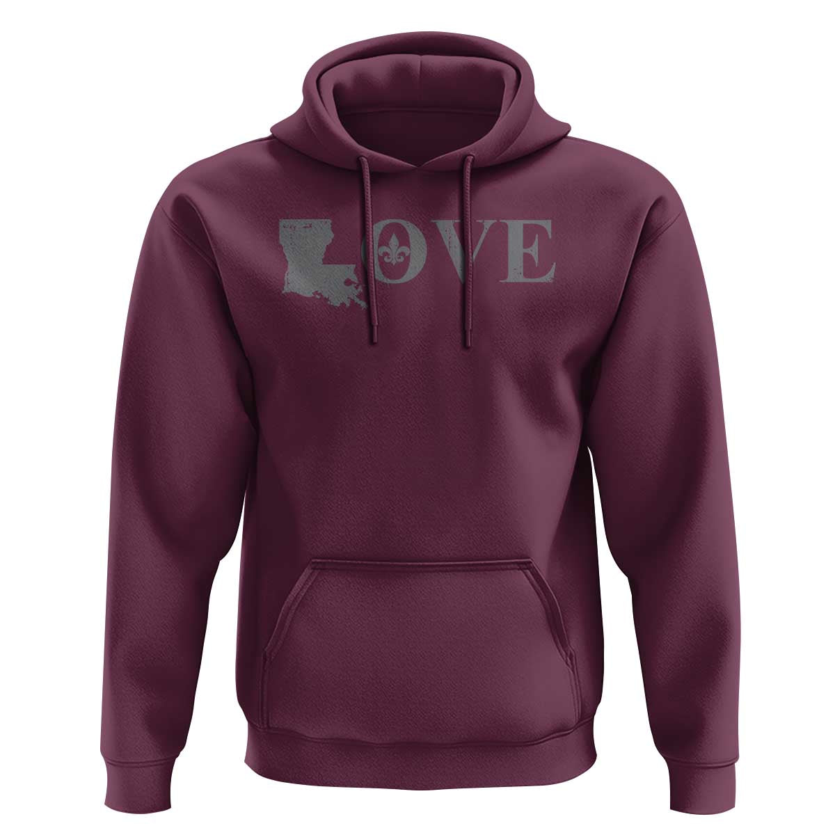 LOVE Louisiana Hoodie Fleur De Lis LA Map