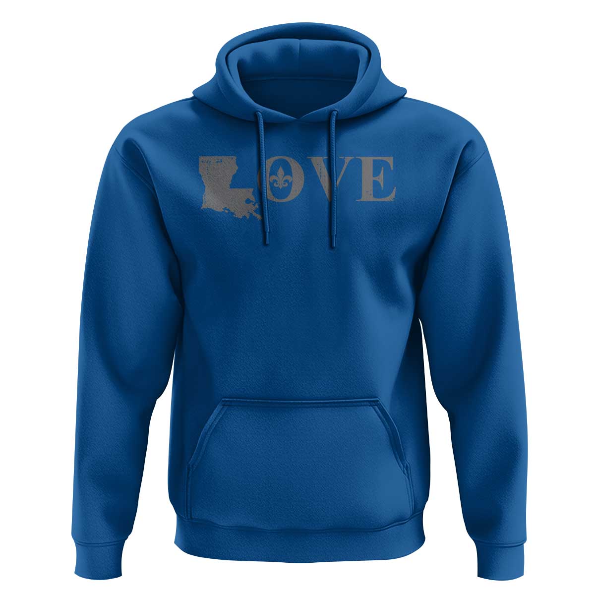 LOVE Louisiana Hoodie Fleur De Lis LA Map