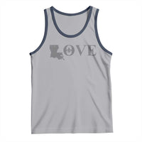LOVE Louisiana Tank Top Fleur De Lis LA Map