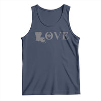 LOVE Louisiana Tank Top Fleur De Lis LA Map