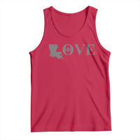 LOVE Louisiana Tank Top Fleur De Lis LA Map