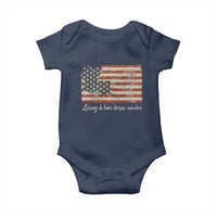 Louisiana Baby Onesie Laissez Les Bon Temps Rouler American Flag