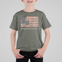 Louisiana T Shirt For Kid Laissez Les Bon Temps Rouler American Flag