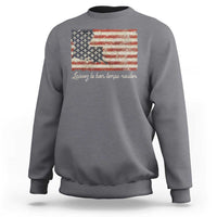 Louisiana Sweatshirt Laissez Les Bon Temps Rouler American Flag
