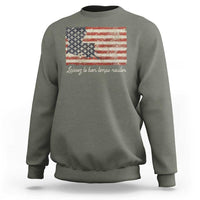 Louisiana Sweatshirt Laissez Les Bon Temps Rouler American Flag