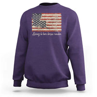 Louisiana Sweatshirt Laissez Les Bon Temps Rouler American Flag