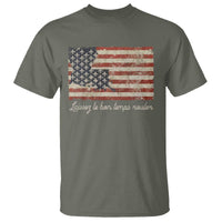 Louisiana T Shirt Laissez Les Bon Temps Rouler American Flag