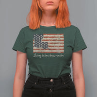 Louisiana T Shirt For Women Laissez Les Bon Temps Rouler American Flag