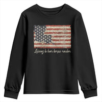 Louisiana Youth Sweatshirt Laissez Les Bon Temps Rouler American Flag