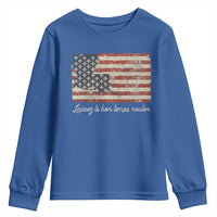 Louisiana Youth Sweatshirt Laissez Les Bon Temps Rouler American Flag
