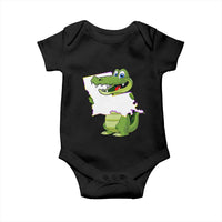 Cute Louisiana Aligator Baby Onesie