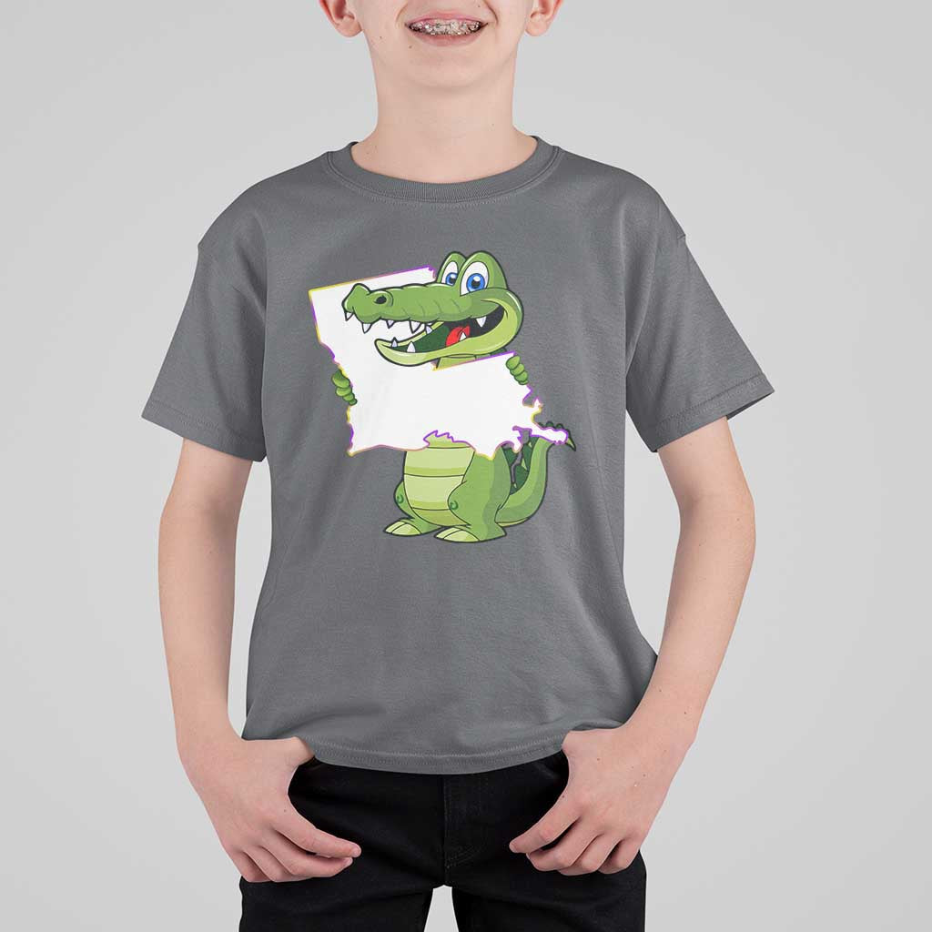 Cute Louisiana Aligator T Shirt For Kid