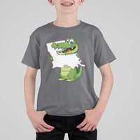 Cute Louisiana Aligator T Shirt For Kid