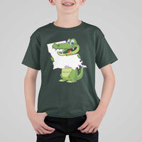 Cute Louisiana Aligator T Shirt For Kid