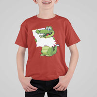 Cute Louisiana Aligator T Shirt For Kid