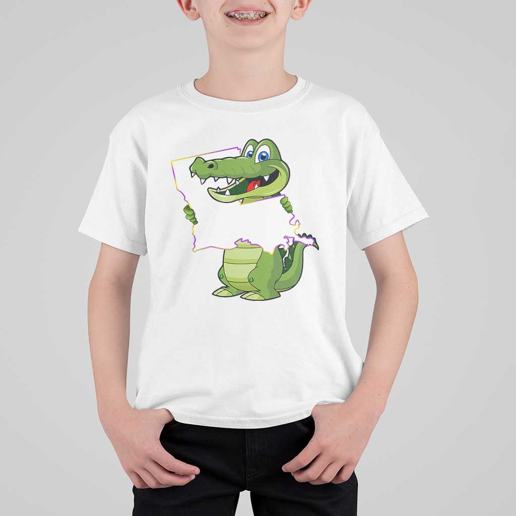 Cute Louisiana Aligator T Shirt For Kid