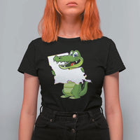 Cute Louisiana Aligator T Shirt For Women