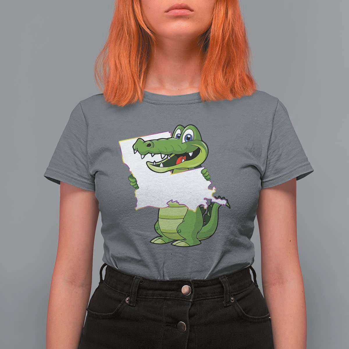 Cute Louisiana Aligator T Shirt For Women