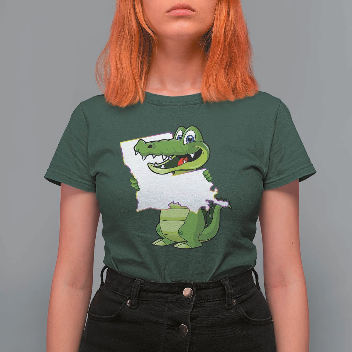 Cute Louisiana Aligator T Shirt For Women