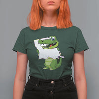 Cute Louisiana Aligator T Shirt For Women