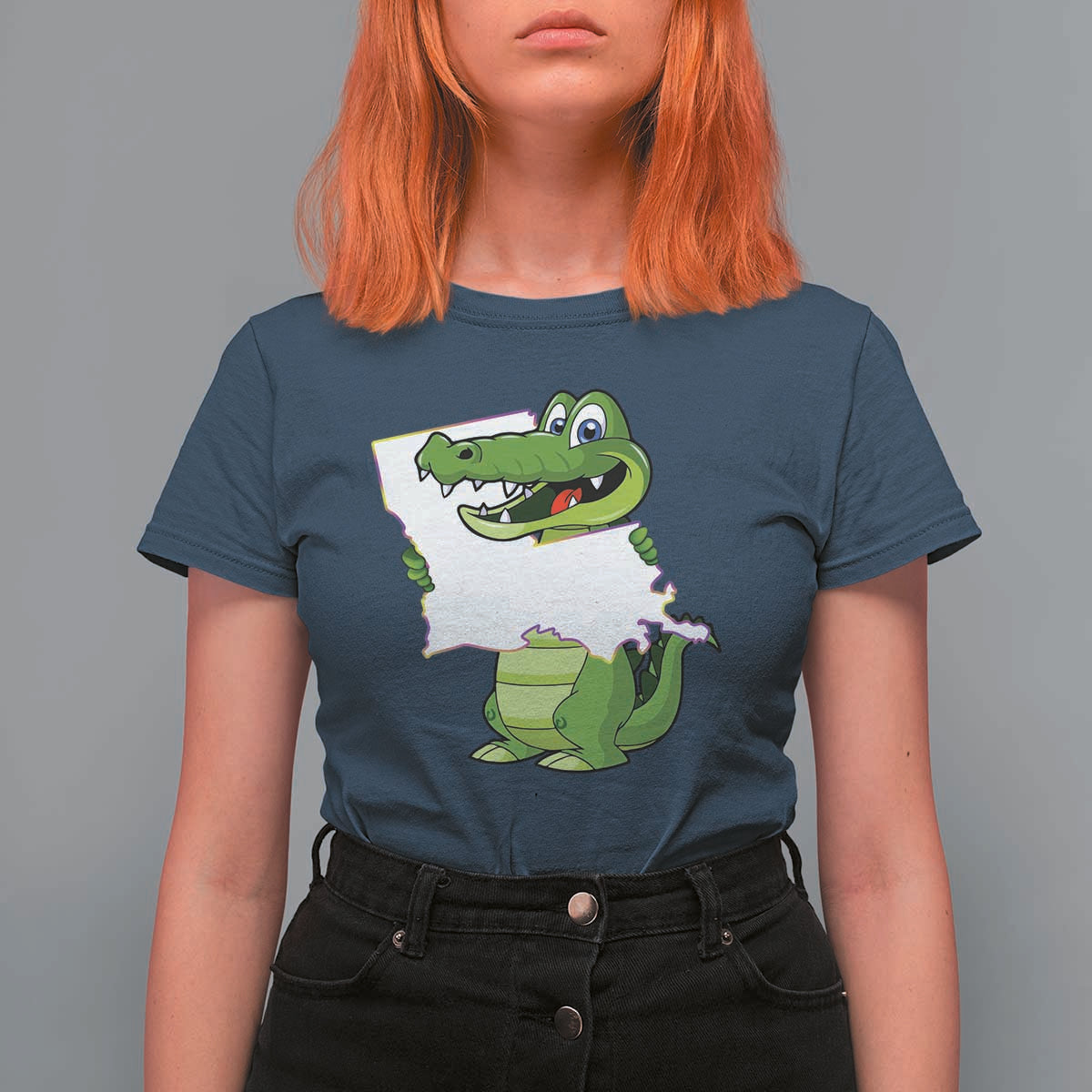 Cute Louisiana Aligator T Shirt For Women