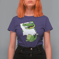 Cute Louisiana Aligator T Shirt For Women