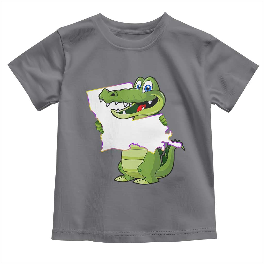 Cute Louisiana Aligator Toddler T Shirt
